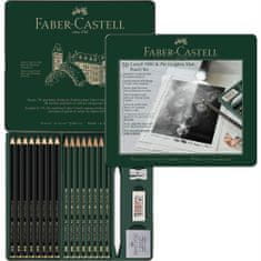 Faber-Castell Grafitové tužky Pitt Matt & Castell 9000 set - plech