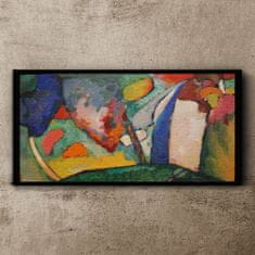 COLORAY.CZ Obraz na plátně Vodopád abstrakce Kandinsky 120x60 cm