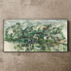 COLORAY.CZ Obraz na plátně Na vodě Edge Cézanne 120x60 cm