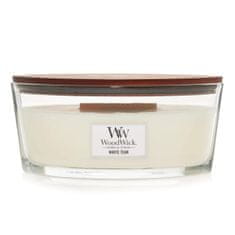 Woodwick vonná svíčka White Teak (Bílý teak) 453g