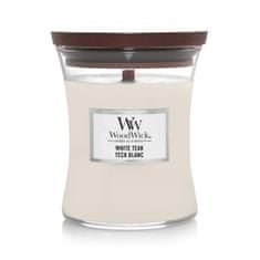 Woodwick vonná svíčka White Teak (Bílý teak) 275g