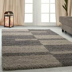 eoshop Kusový koberec Gala shaggy 2505 taupe (Varianta: 60 x 110 cm)
