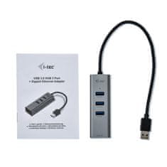 USB 3.0 Metal HUB 3 Port + Gigabit Ethernet