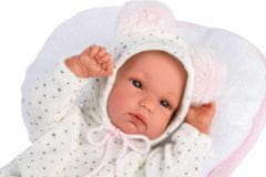 Llorens New born holčička v textilní houpačce 35 cm