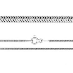 NUBIS Stříbrný řetízek HAD, délka 45 cm