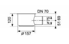 Tece TECEdrainline sifon DN70 1,2 l/s 650002 - Tece