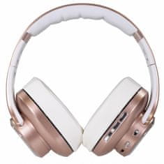 Evolveo SupremeSound 8EQ, Bluetooth sluchátka s mikrofonem, reproduktorem a ekvalizérem 2v1, růžová