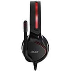 Acer NITRO Herní sluchátka s mikrofonem - 3,5mm jack connector, 20Hz-20kHz, 100dB, 50mm reproduktory, 21 Ohm (Retail balení)