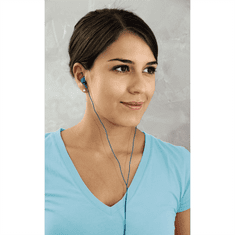 Hama Thomson sluchátka s mikrofonem EAR3005, silikonové špunty, tyrkysová