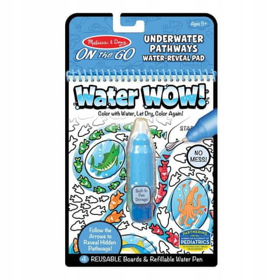 Melissa & Doug Water WOW Omalovánka Najít cestu - Pod vodou