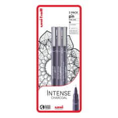 UNI PIN - Intense Charcoal sada 3 ks linerů, tm. šedá (0,1/0,5/štětec)