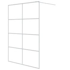 Greatstore Sprchová zástěna walk-in bílá 140 x 195 cm čiré ESG sklo