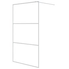 Greatstore Sprchová zástěna walk-in bílá 115 x 195 cm čiré ESG sklo