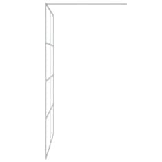 Vidaxl Sprchová zástěna walk-in stříbrná 140 x 195 cm čiré ESG sklo