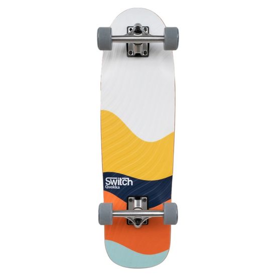 Switch Boards  Switch Longboard Set Basic Quokka Sunset pro cruising 3D grafika, PU sidewalls, voděodolný, vrstva proti poškrábání