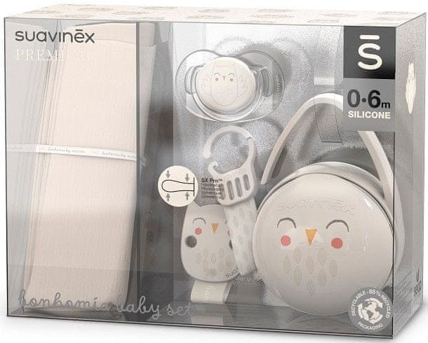 Suavinex DÁRKOVÝ BABY SET BONHOMIA - bílý