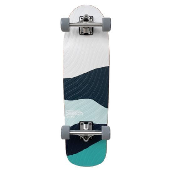 Switch Boards Switch Longboard Set Basic Quokka Sea pro cruising, 29.9", 58mm wheels, 3D grafika, PU sidewalls, voděodolný, vrstva proti poškrábání