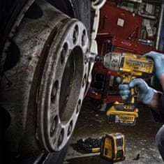 DeWalt 18V, 1/2" 950 Nm, 3 rychlosti 2x5Ah Akumulátorový rázový klíč DCF899HP2