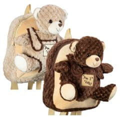 MONOPOL Batoh Plush Backpack "Am I Cute?" Beige