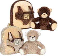 MONOPOL Batoh Plush Backpack "Am I Cute?" Brown