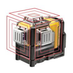 DeWalt  DCE089D1R Křížový linkový laser + stativ + brýle