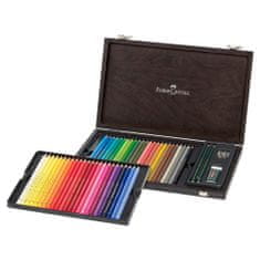 Faber-Castell Pastelky Polychromos set 48 ks-dřevěná kazeta