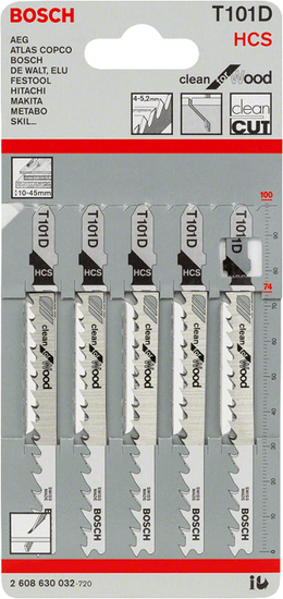 Bosch Pilový list t101d 5ks.