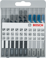 Bosch Sada pilových listů t 10 ks. Dřevo