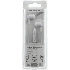 Hama Thomson sluchátka s mikrofonem EAR3005, silikonové špunty, bílá
