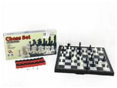 INTEREST Šachy, dáma, vrhcáby 3v1 - 24,5 x 24,5 cm.