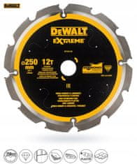 DeWalt Kotoučová pila 250x30mm widia EXTREME DT1474