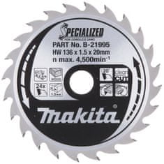 Makita Bruska na dřevo 136xx20mm s widia B-21995