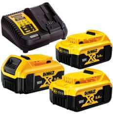 DeWalt 3 baterie DCB184 18V / 5Ah nabíječka DCB115 