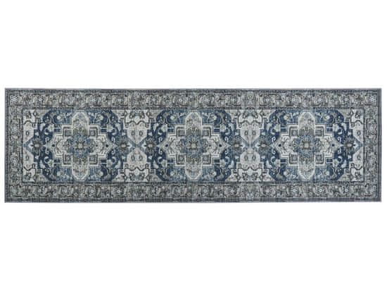 Beliani Koberec 60 x 200 cm šedý/modrý KOTTAR