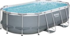 Bestway  Nadzemní bazén oválný Power Steel, kartušová filtrace, schůdky 4,27m x 2,5m x 1m