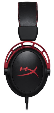 Slúchadlá Kingston HyperX Cloud Alpha čierna červená (4P5L1AM#ABB) 50 mm meniče headset pohodlné odnímateľný mikrofón s rušením šumu hliníkový rám polstrované pohodlné náušníky prémiová pena zmiešavač zvuku nastavenie basov