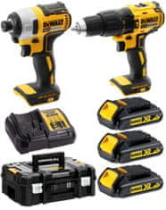 DeWalt Combo 2 BL DCK2060S3T 3x1,5Ah DCD778 + DCF787