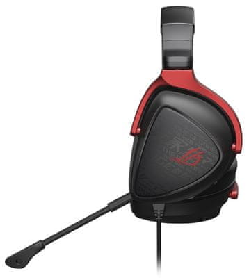 Herní drátová sluchátka Asus ROG Delta S Core (90YH03JC-B1UA00) odolná konstrukce velké měniče mikrofon s potlačením hluku ovládání hlasitosti