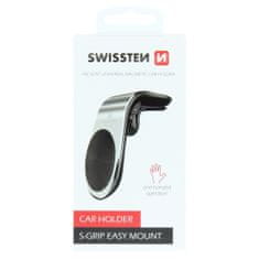 SWISSTEN Magnetický Držák Do Ventilace Auta Swissten Easy Mount Stříbrný 8595217466760