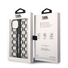 Karl Lagerfeld KLHCP14MHKLSPCK hard silikonové pouzdro iPhone 14 PLUS 6.7" black Monogram Vertical Stripe 