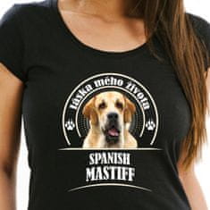 STRIKER Dámské tričko španělský mastin Barva: Černá, Velikost: S