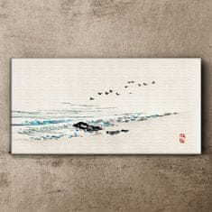 COLORAY.CZ Obraz na plátně Beach Sea Birds 100x50 cm