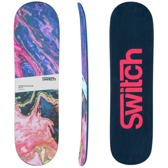 Switch Boards Trampoline Board 95cm Abstract pro deti - trampolínová deska jako snowboardu pro učení triků na trampolíně, dno s pěnou EVA 4mm