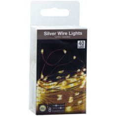 Inny Světla Flash Wire Lights Osvětlovací Girlanda Na Baterie 40 Led Diod - 195 Cm