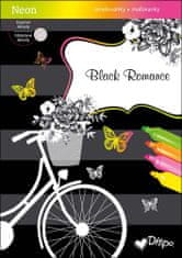 Black Romance Neon - omalovánky, třpytivé detaily