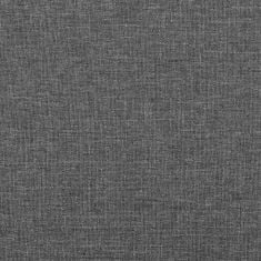 Greatstore Čela postele 2 ks tmavě šedá 72 x 5 x 78/88 cm textil