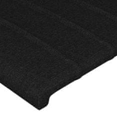 Vidaxl Čelo postele typu ušák černé 83x16x118/128 cm textil