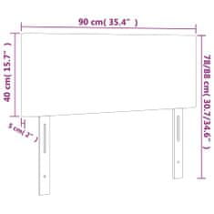 Vidaxl Čelo postele hnědé 90x5x78/88 cm umělá kůže