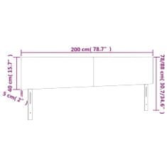 Vidaxl Čela postele 2 ks bílá 100 x 5 x 78/88 cm umělá kůže