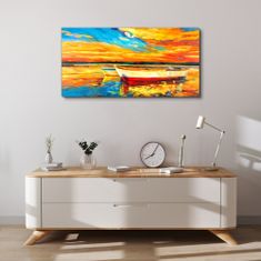 COLORAY.CZ Obraz na plátně Port Sunset Sky 100x50 cm